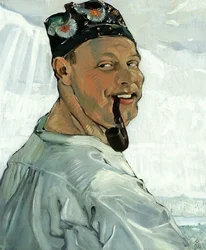Zelfportret met pijp